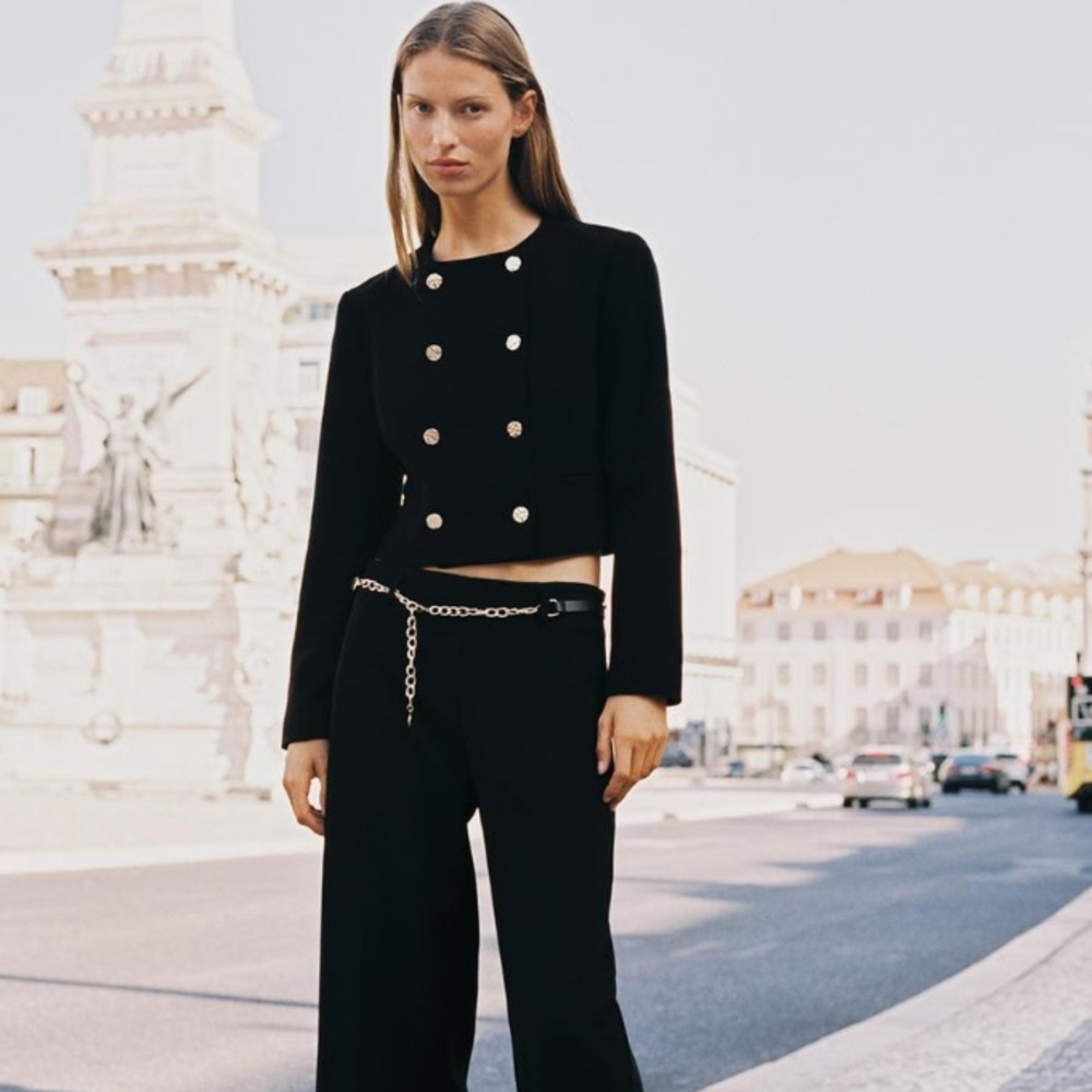 Zara NWT black blazer 8372/449